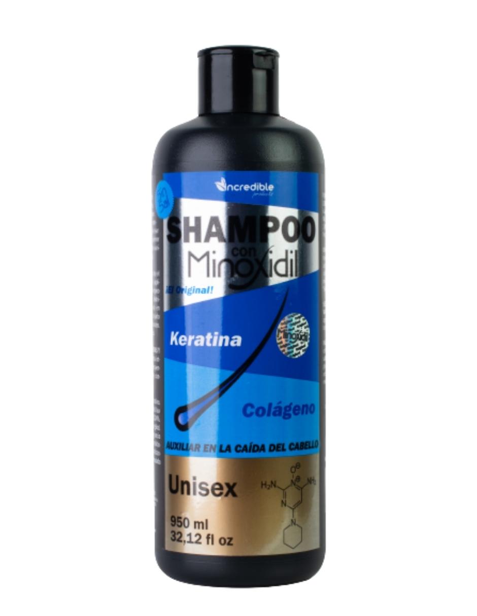 Shampoo anticaída para cabello Minoxidil keratina y colágeno 950 ml 3