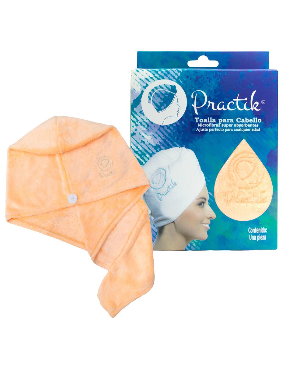 Toalla turbante para cabello Practik con botón