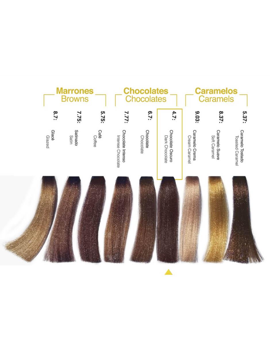 Tinte para cabello Hair Solution Gold tono 3.0 castaño obscuro profundo 2