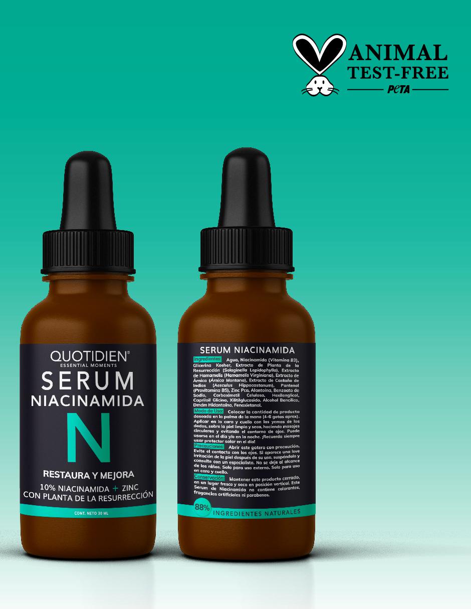 Serum Niacinamida + Zinc Skin Care Hidratante Suero Facial 30ml 2