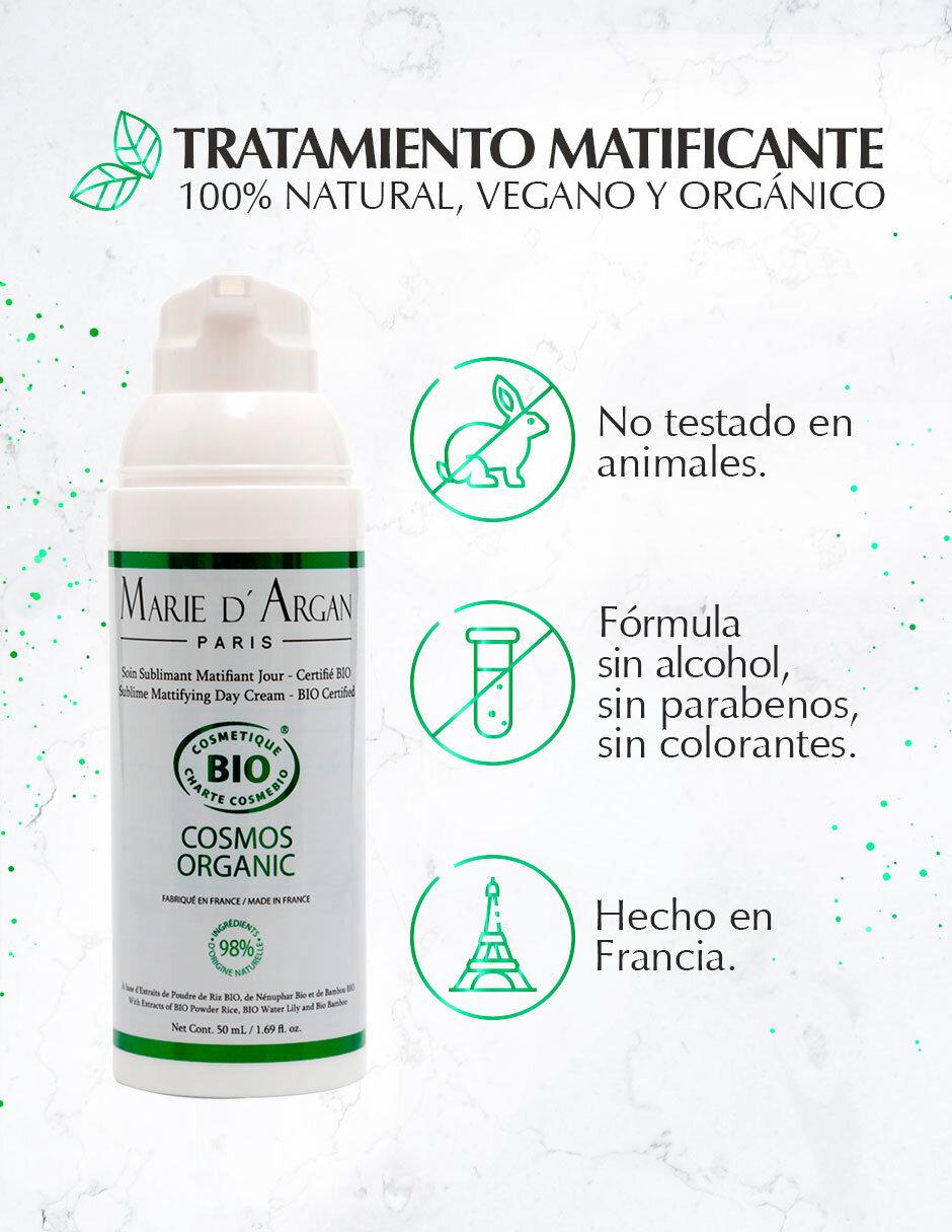 Crema facial recomendada para matificar e hidratar día Línea Orgánica para todo tipo piel 3