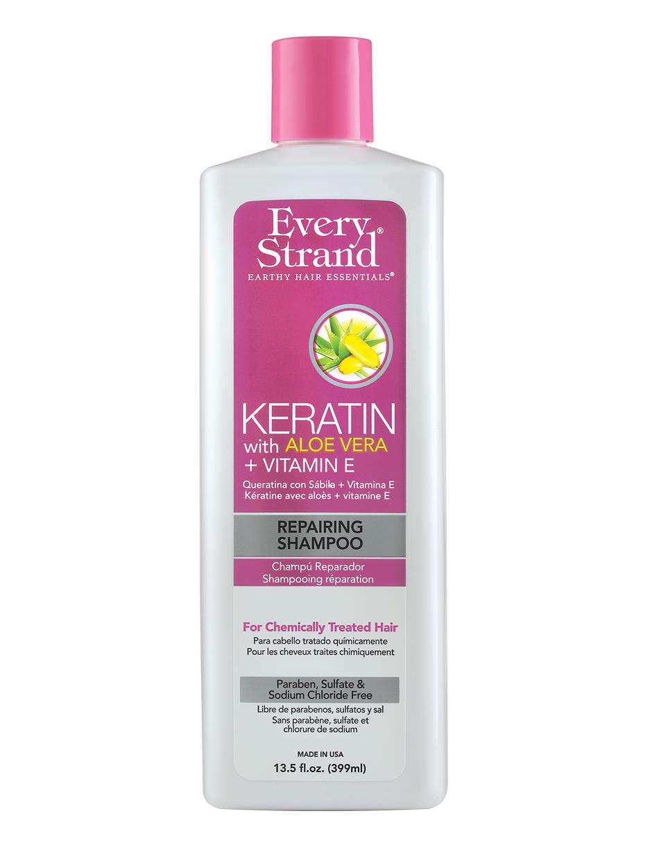 Shampoo reparador para cabello Keratin with Aloe Vera + Vitamin E Shampoo reparador para cabello Keratin with Aloe Vera + Vitamin E