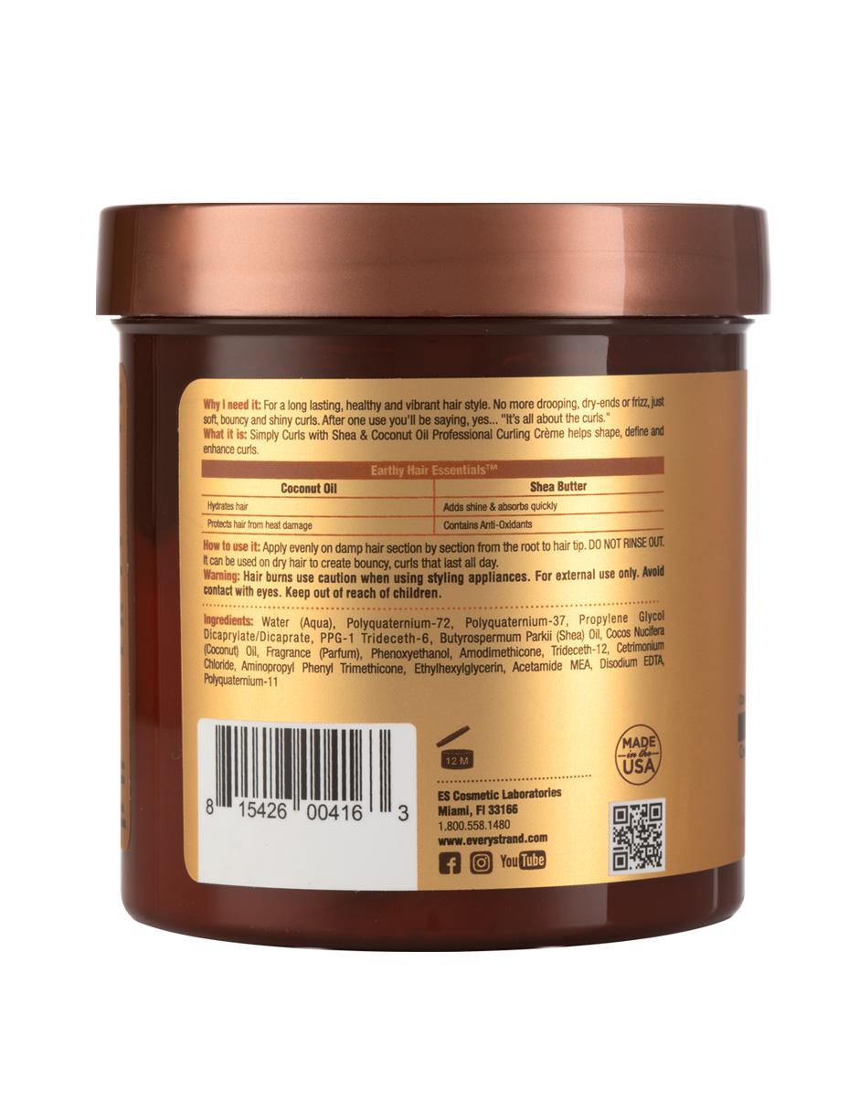 Crema de rizado Simply Curls con karité y aceite de coco 425 g 2