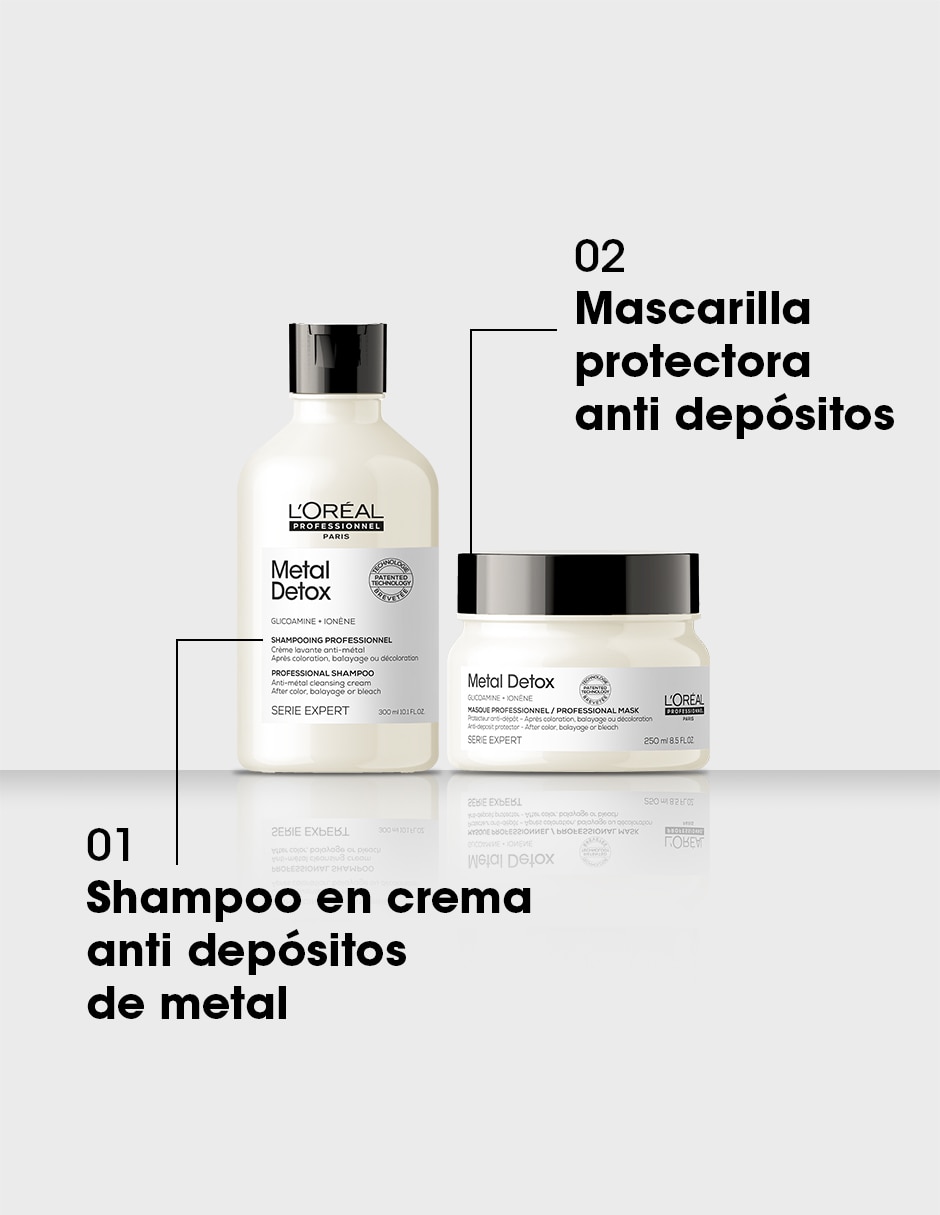 Shampoo para cabello Detoxificante Metal Detox 3