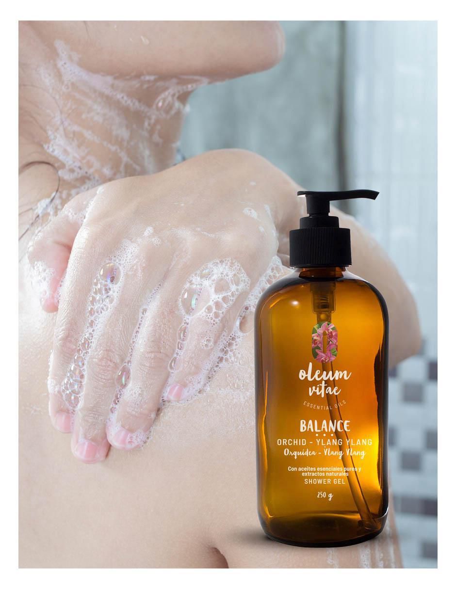 Gel de ducha hidratante con aceite esencial de ylang ylang para piel mixta 5
