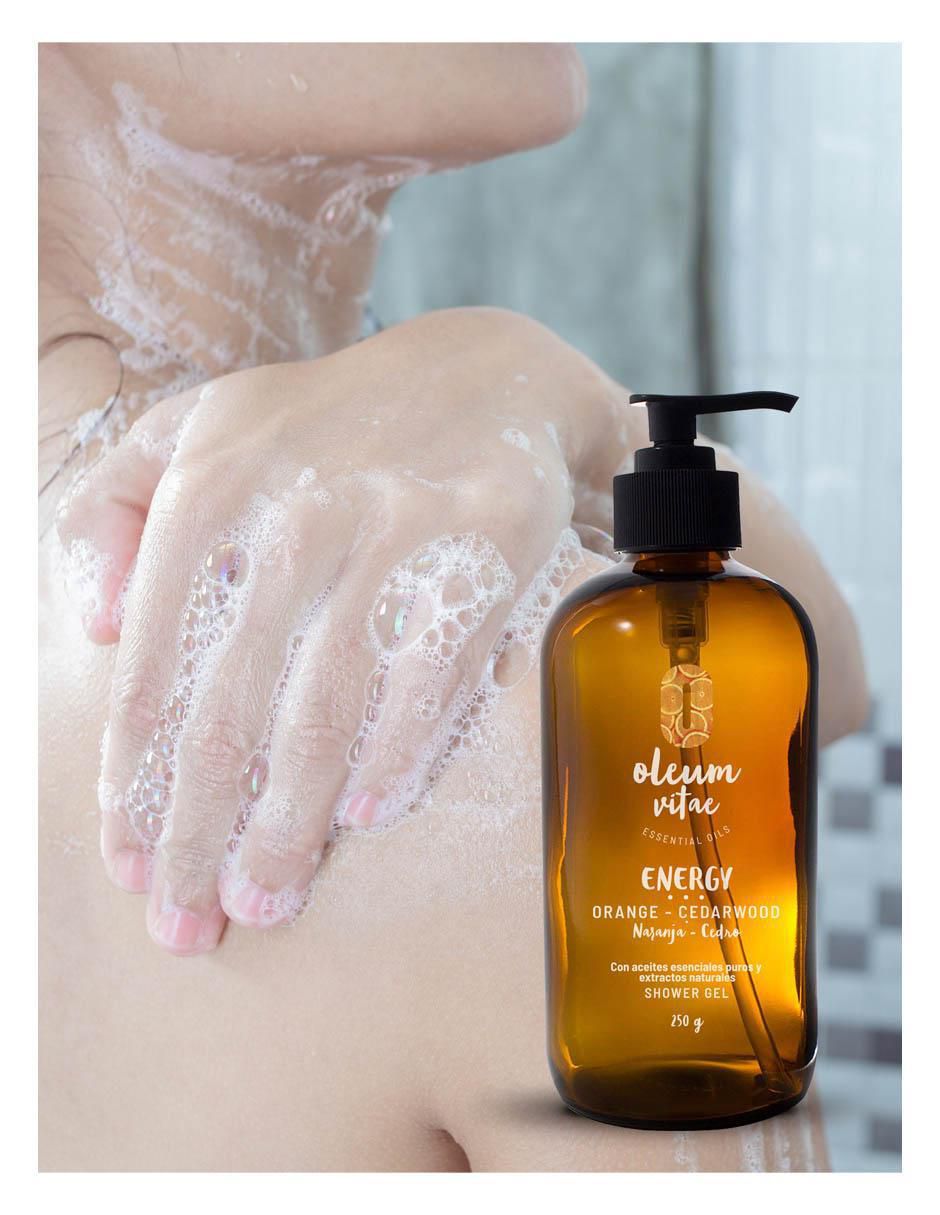 Gel de ducha hidratante con aceite esencial de naranja para piel mixta 5
