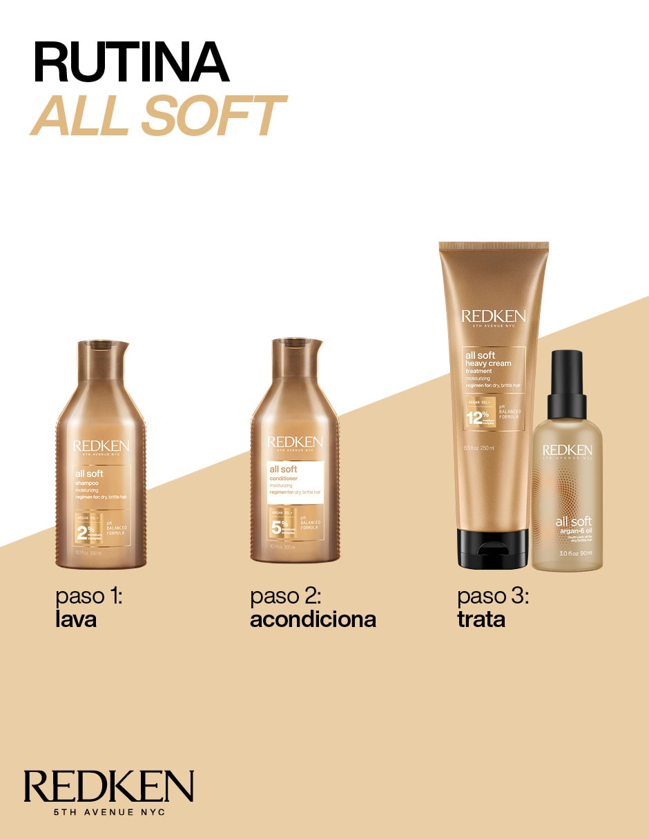 Acondicionador hidratante All Soft 300 ml 8