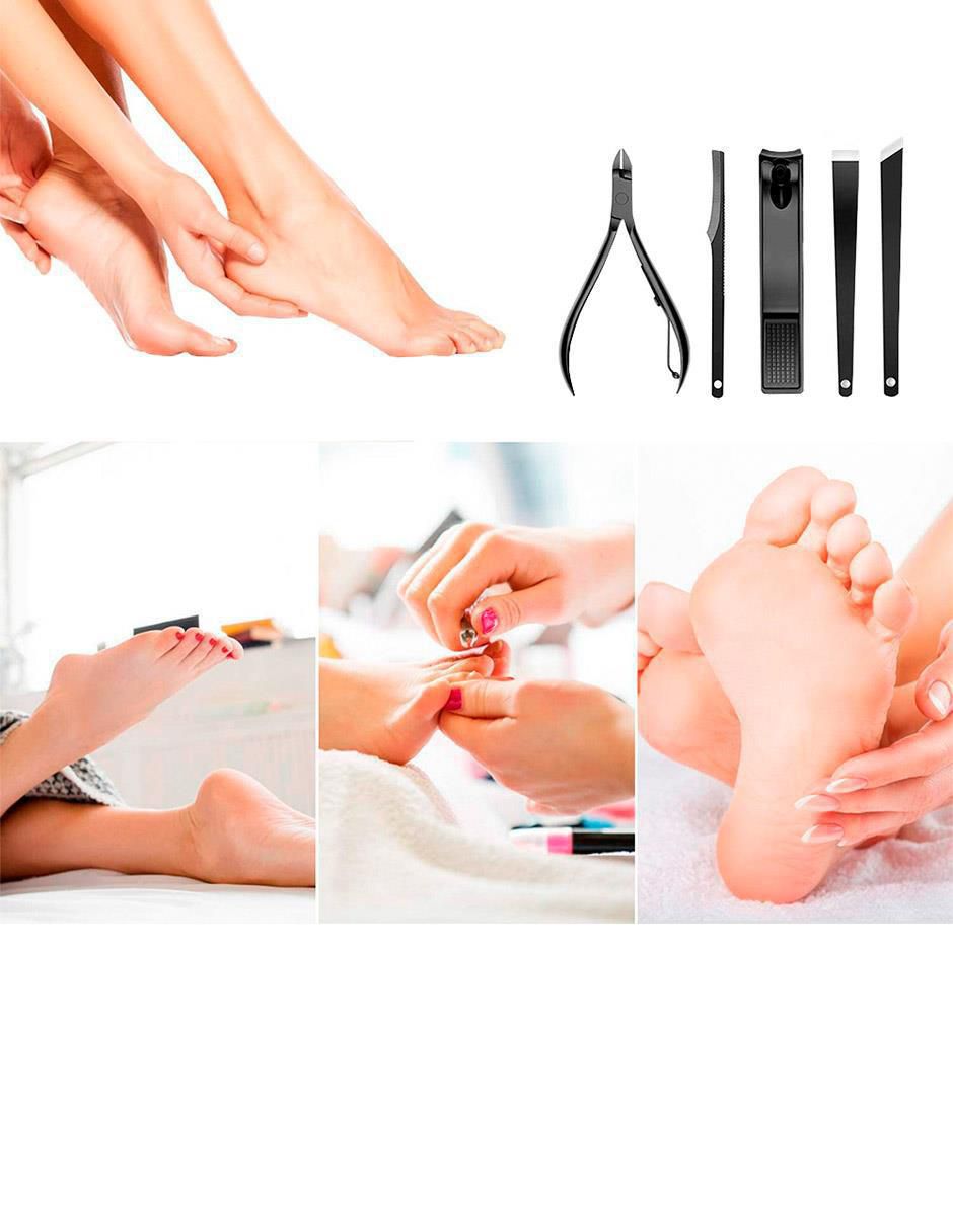 Kit manicure, pedicure y facial 16 en 1 + estuche 5