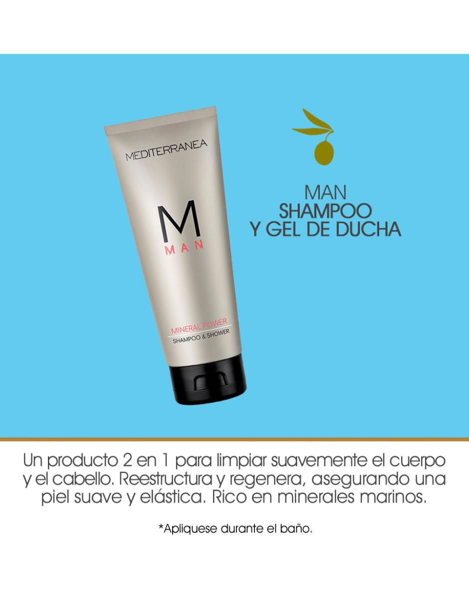 Shampoo hidratante para cabello Doccia Man 2