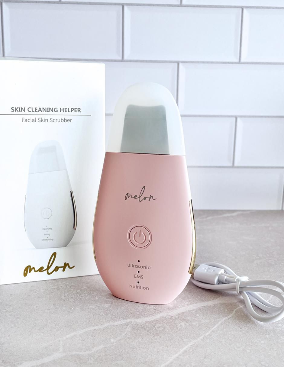 Kit Espátula Ultrasonic + Crema hidratante Melon Beauty 4