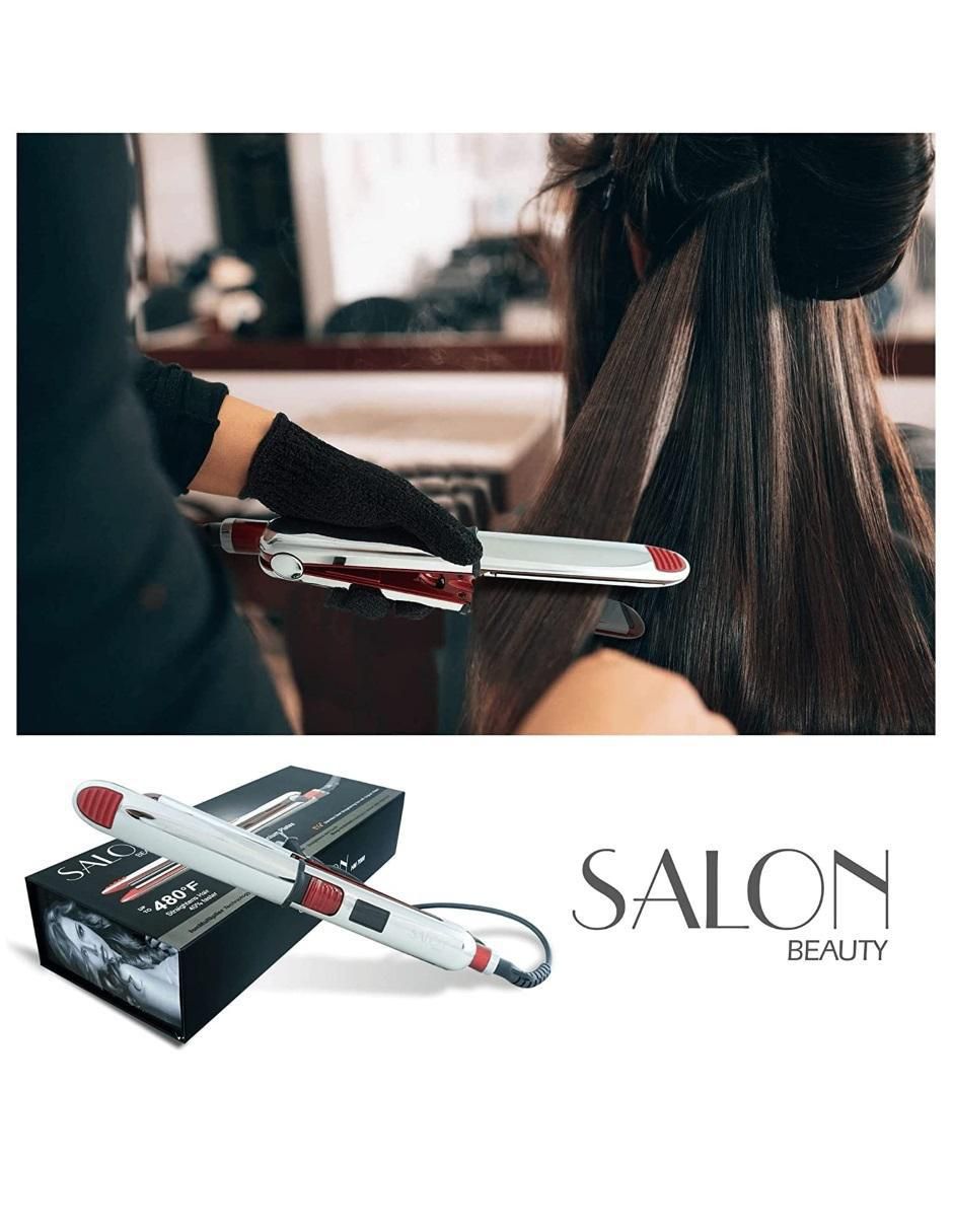 Alaciadora Stainless Steel 2 in 1 Curling Wand placas de titanio 3