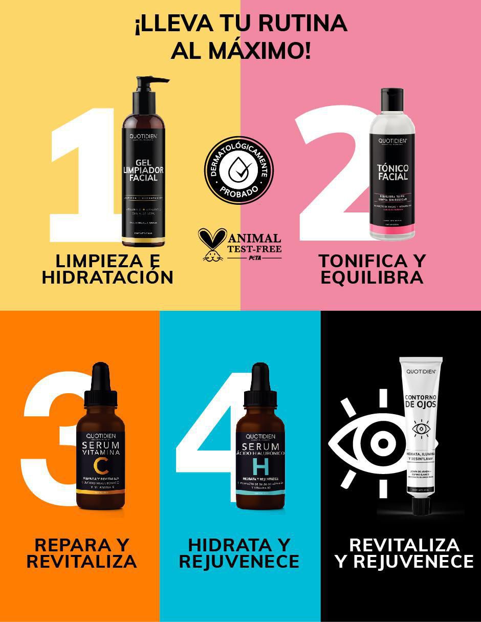 Set tratamiento facial skin care antiedad 2