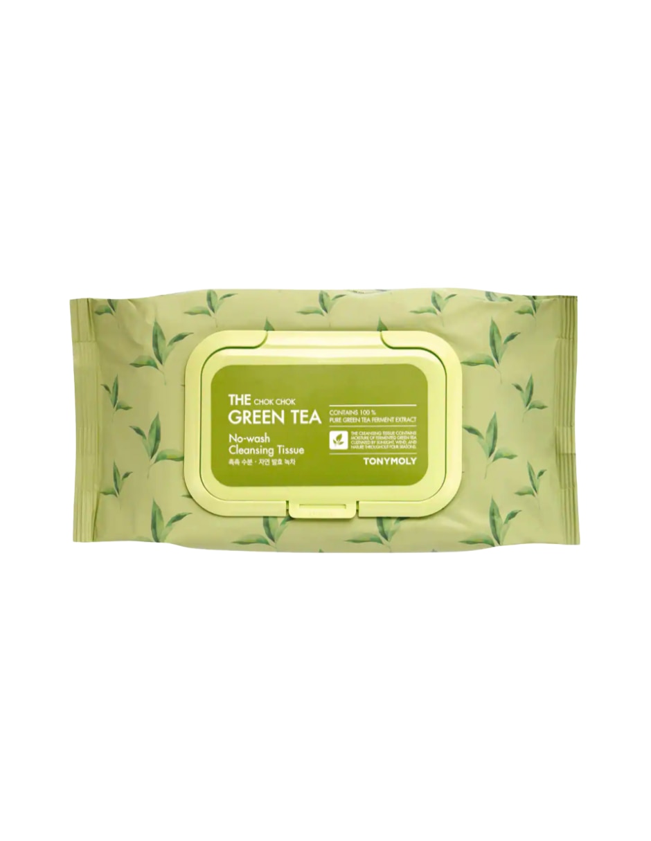 Limpiador facial The chok chok green tea cleansing tissue The chok chok green tea para purificar