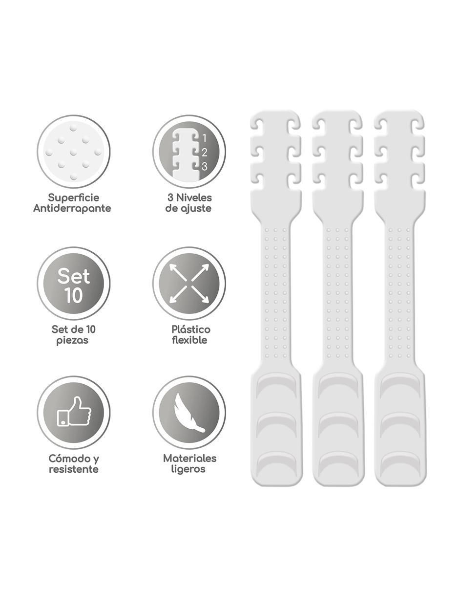 Set de Sujetadores para Cubrebocas 10 piezas 2
