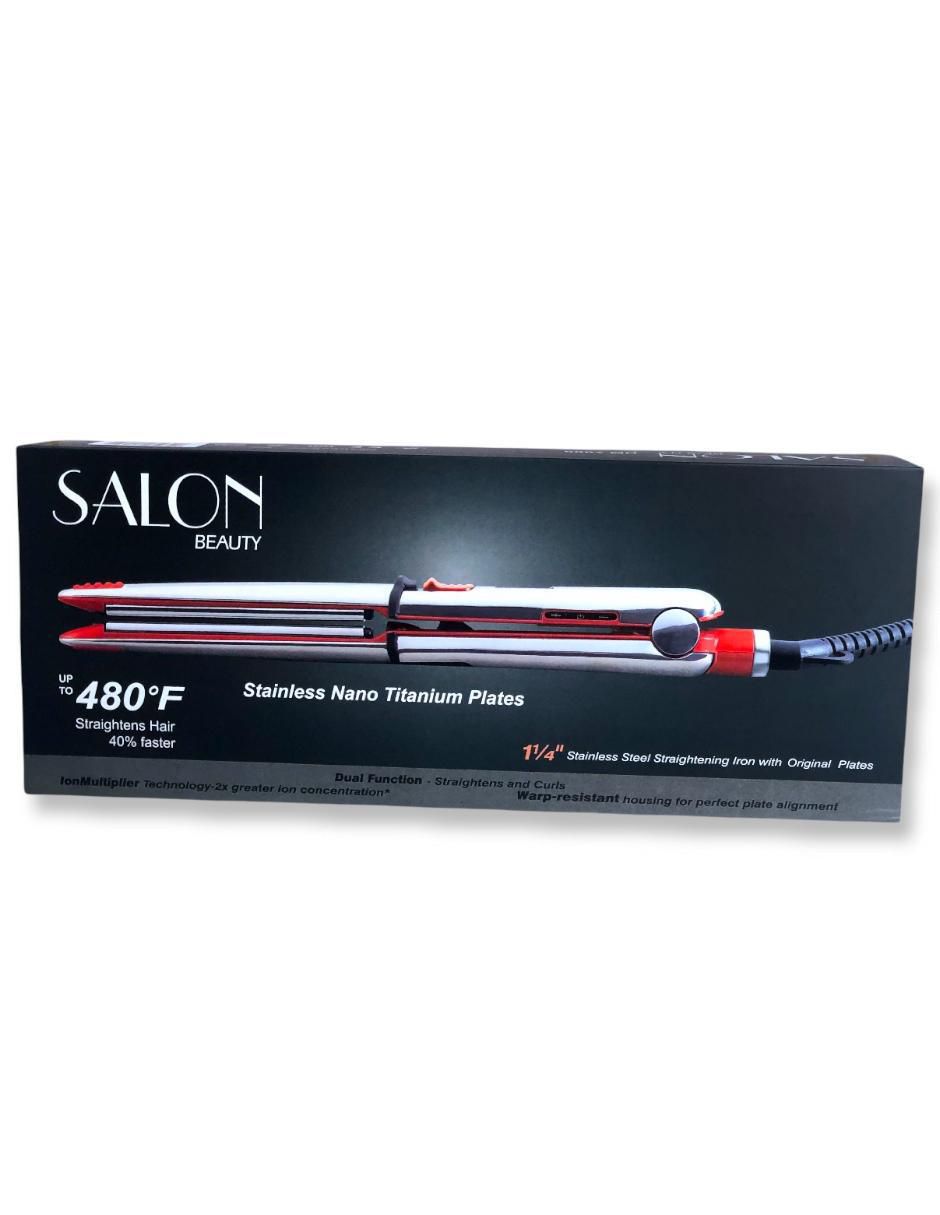 Alaciadora Stainless Steel 2 in 1 Curling Wand placas de titanio 3