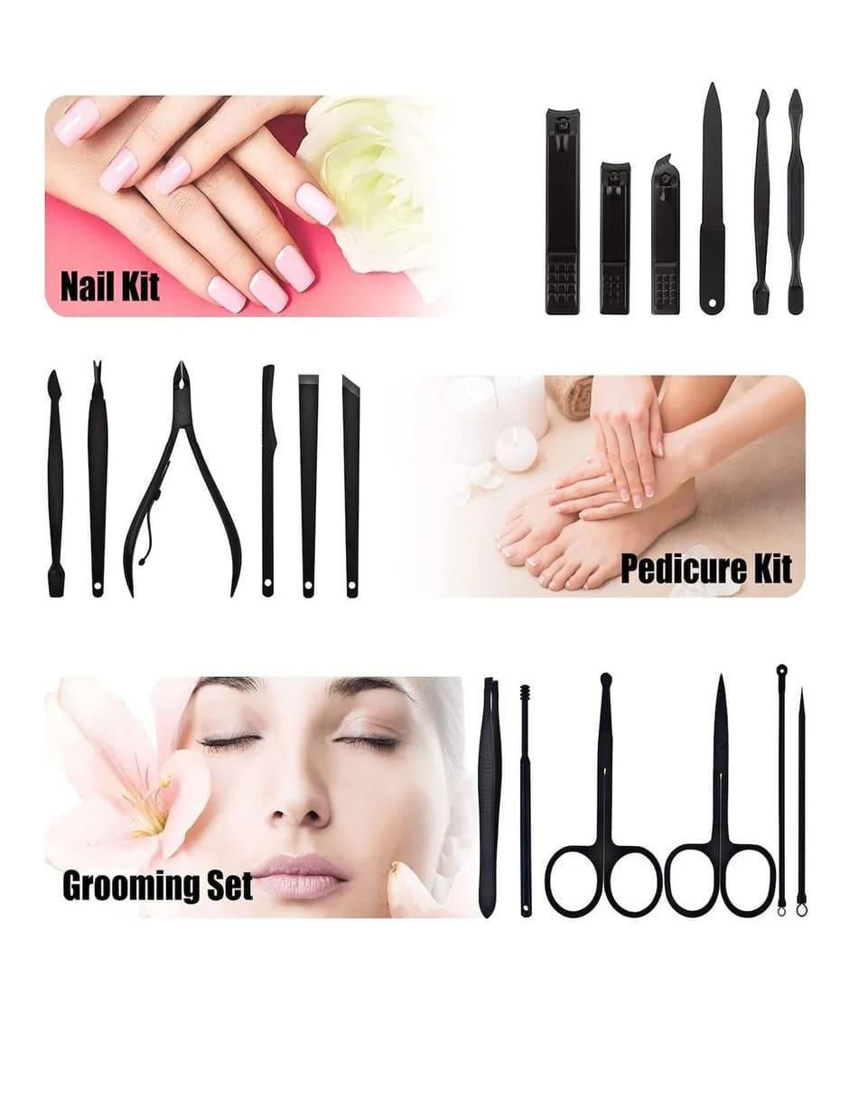 Set pedicure manual de acero inoxidable con 10 piezas 2
