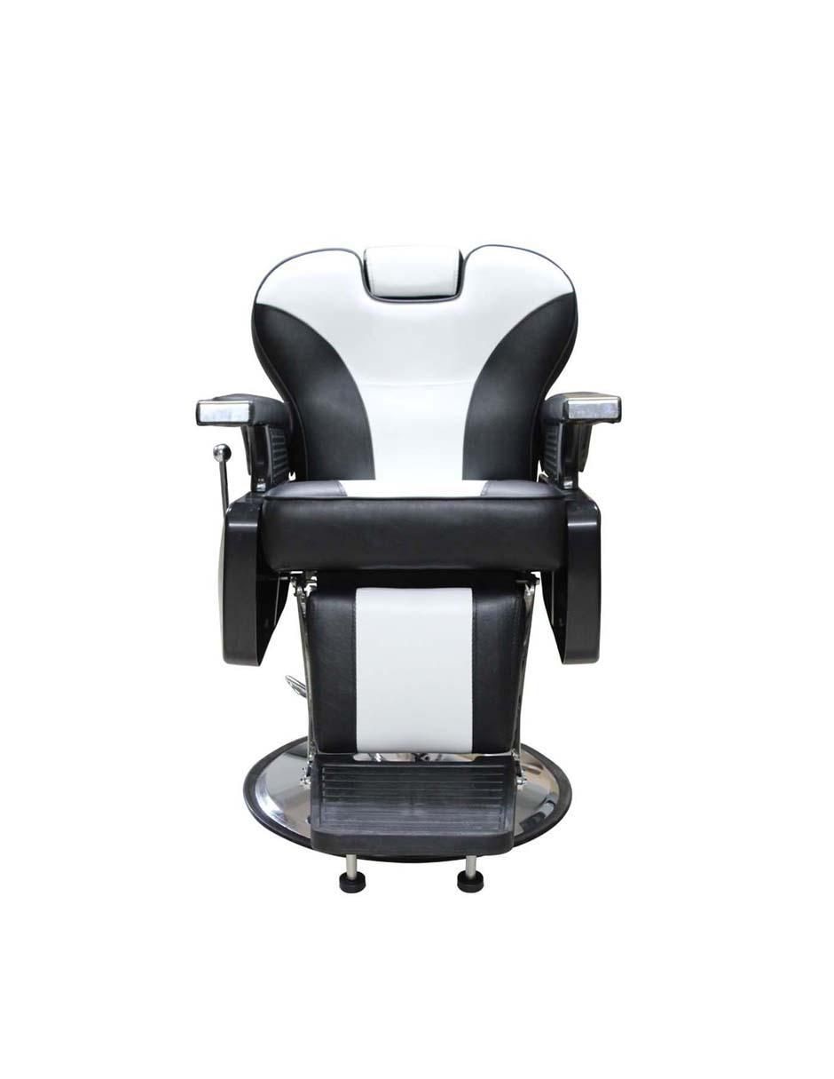 Sillón para barbería estilo clásico renovado de acero 1