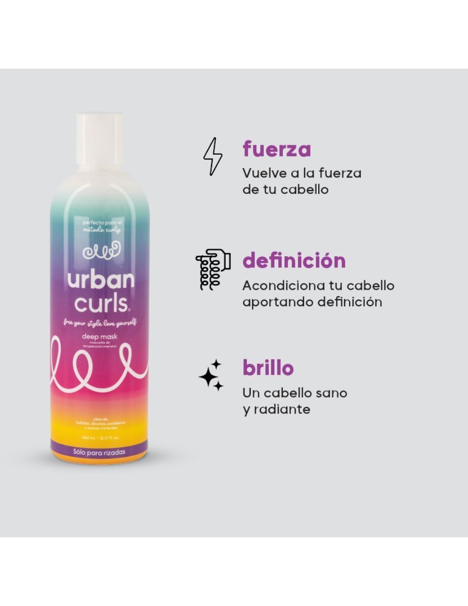 Urban Curls Deep Mask para hidratar 2