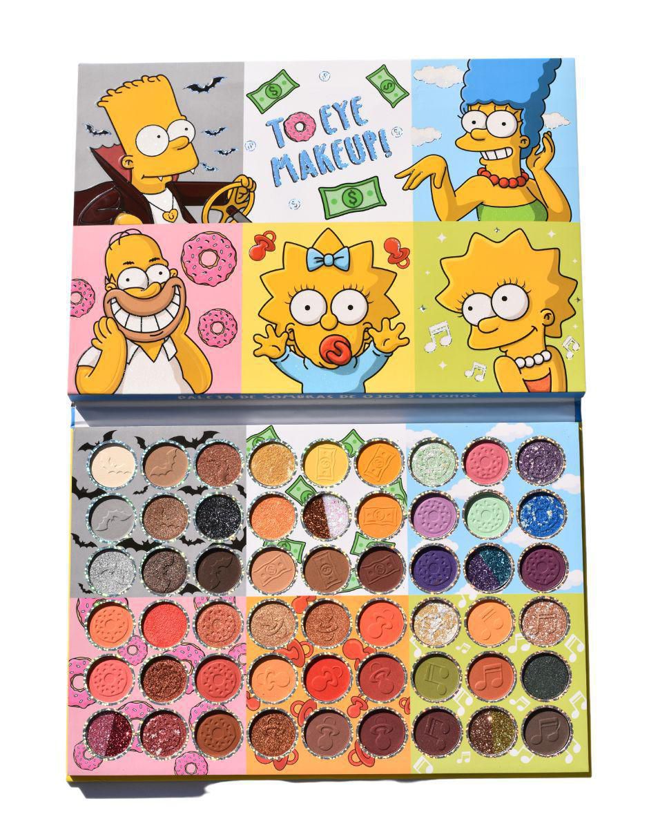 Paleta de sombras Likëpink Los Simpson 