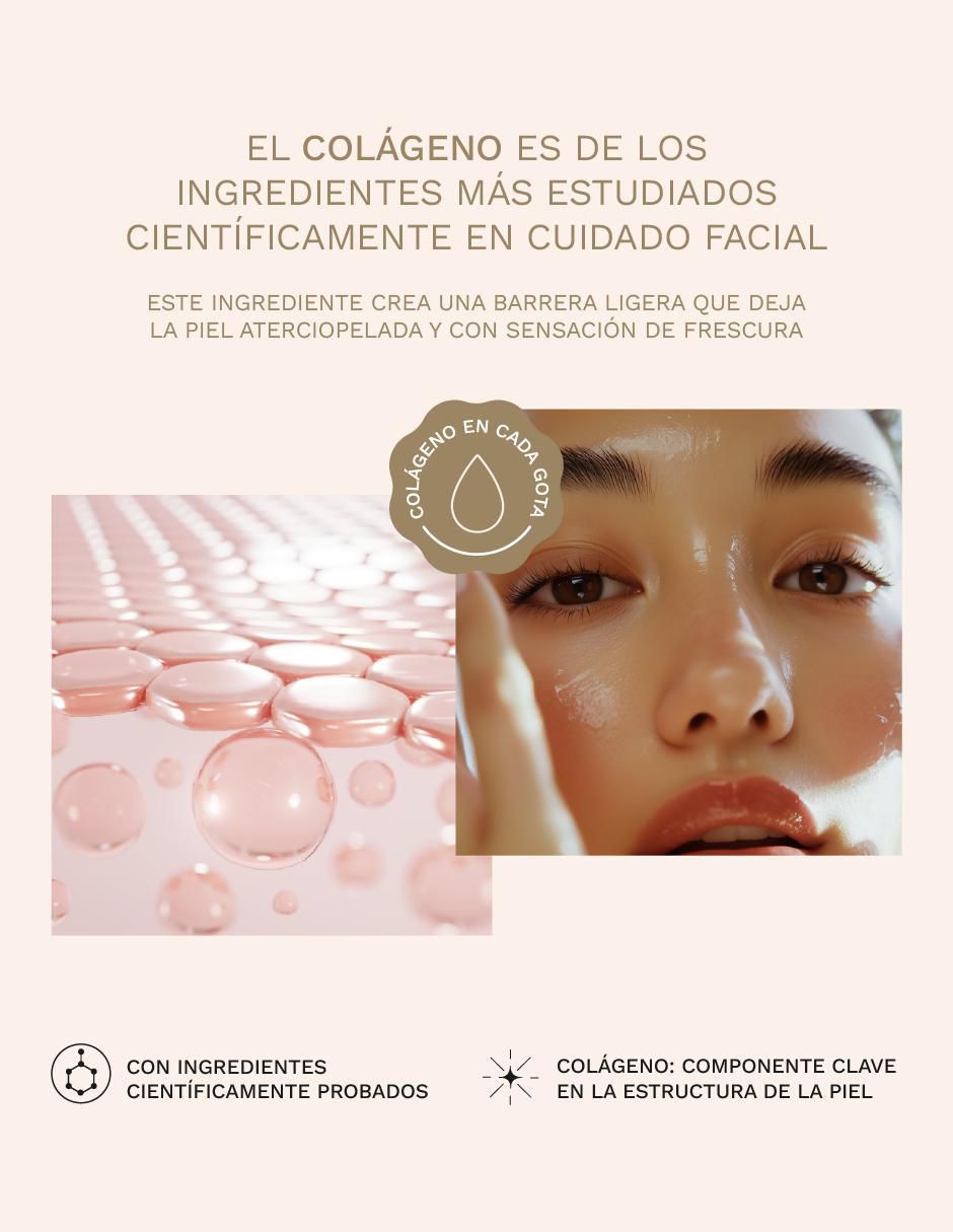 Kit tratamiento facial Set facial : serum + gel limpiador + tonico + contorno de ojos antiedad Collagenic 7