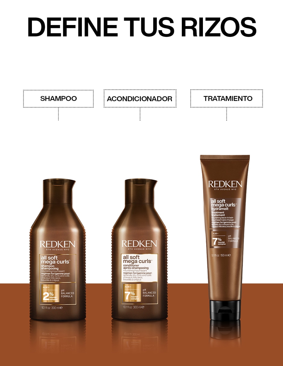 Shampoo hidratante para cabello rizado All soft mega curls 4