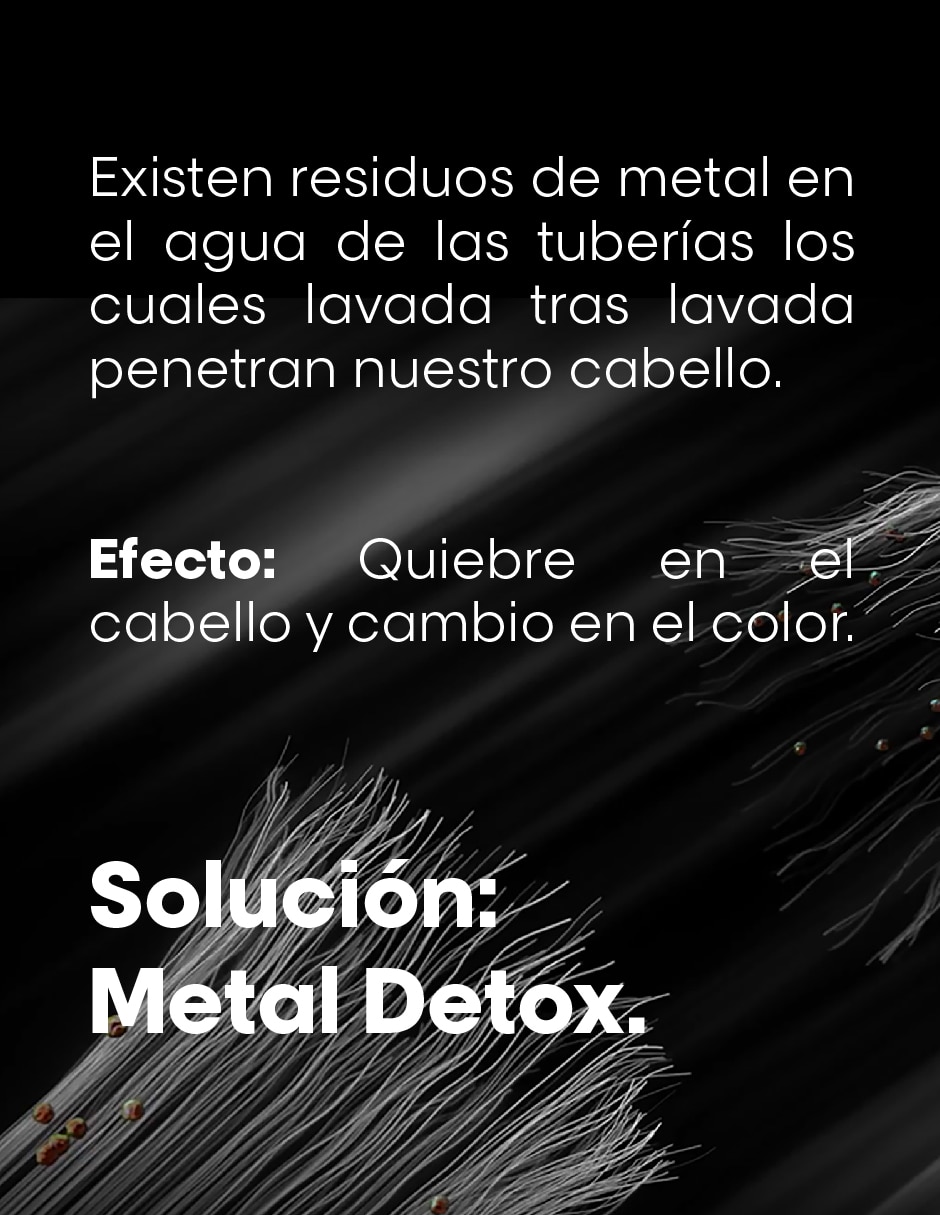 Crema para todo tipo de cabello Metal Detox para antifrizz 4