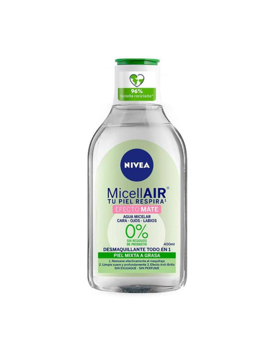 Desmaquillante Agua Micelar Efecto Mate, 400 ml Nivea 1