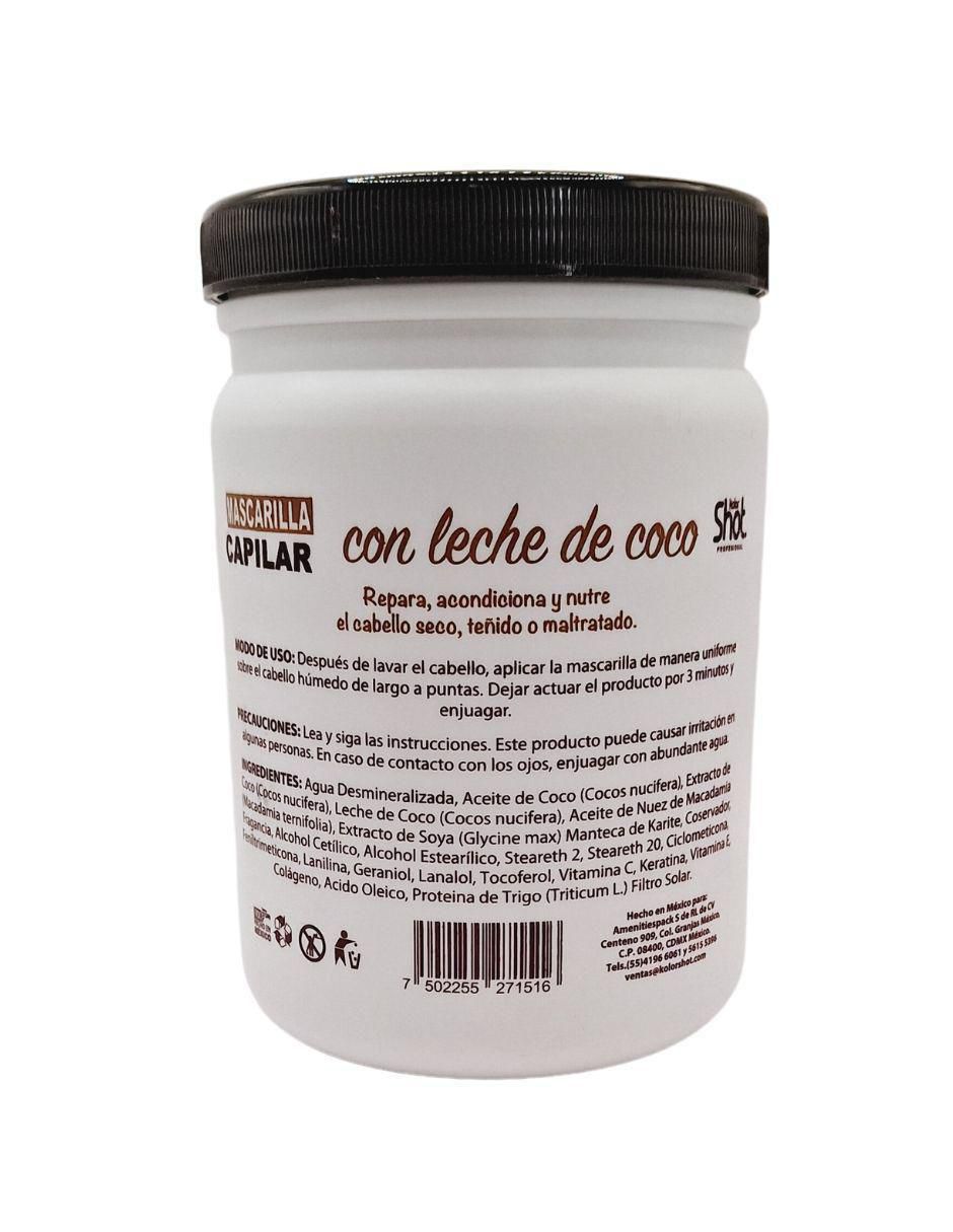 Mascarilla leche de coco reparacion para reconstruir 4