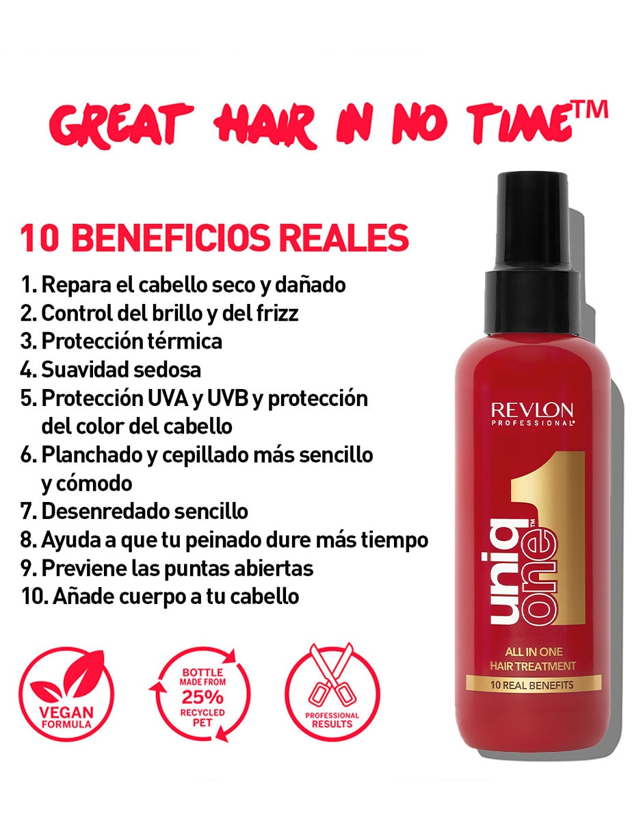 Spray para cabello todo tipo Uniq One 150 ml 3