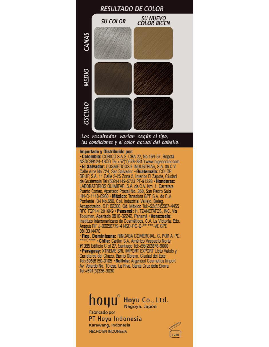 Tinte para cabello permanente en polvo Matices tono 4.65 castaño rojizo caoba 3