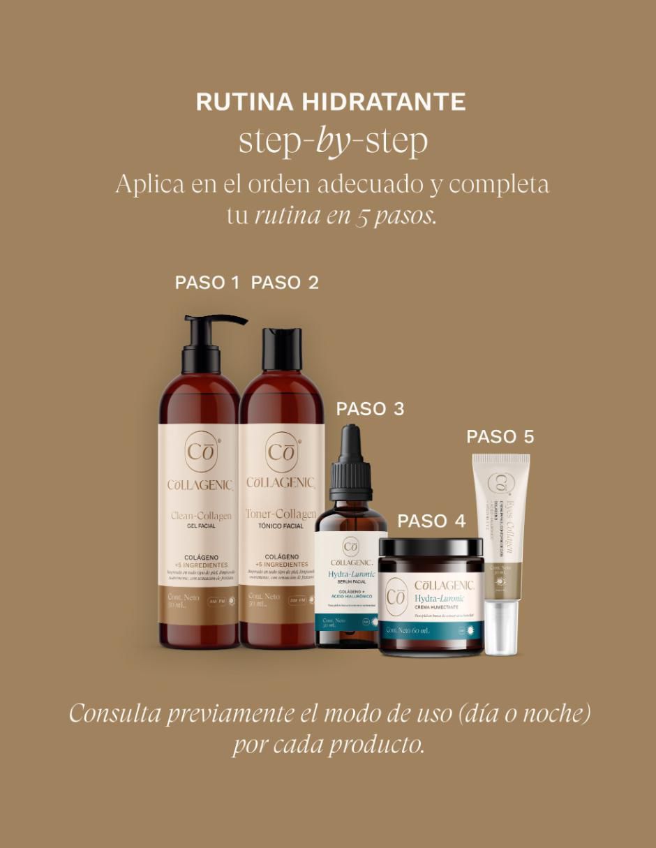 Kit tratamiento facial limpieza e hidratación facial contorno de ojos 25ml + jabón en gel 500ml antiedad 7