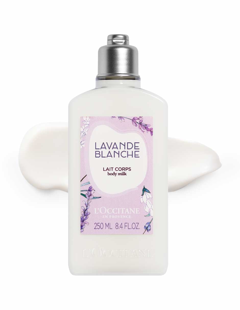 Leche corporal recomendada para hidratar día y noche Lavanda Blanca para todo tipo piel