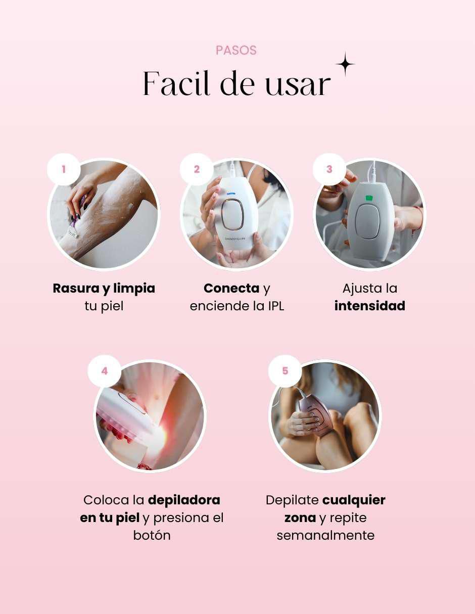 Depiladora ipl "para" rostro y cuerpo shinnyskin shinnyskin