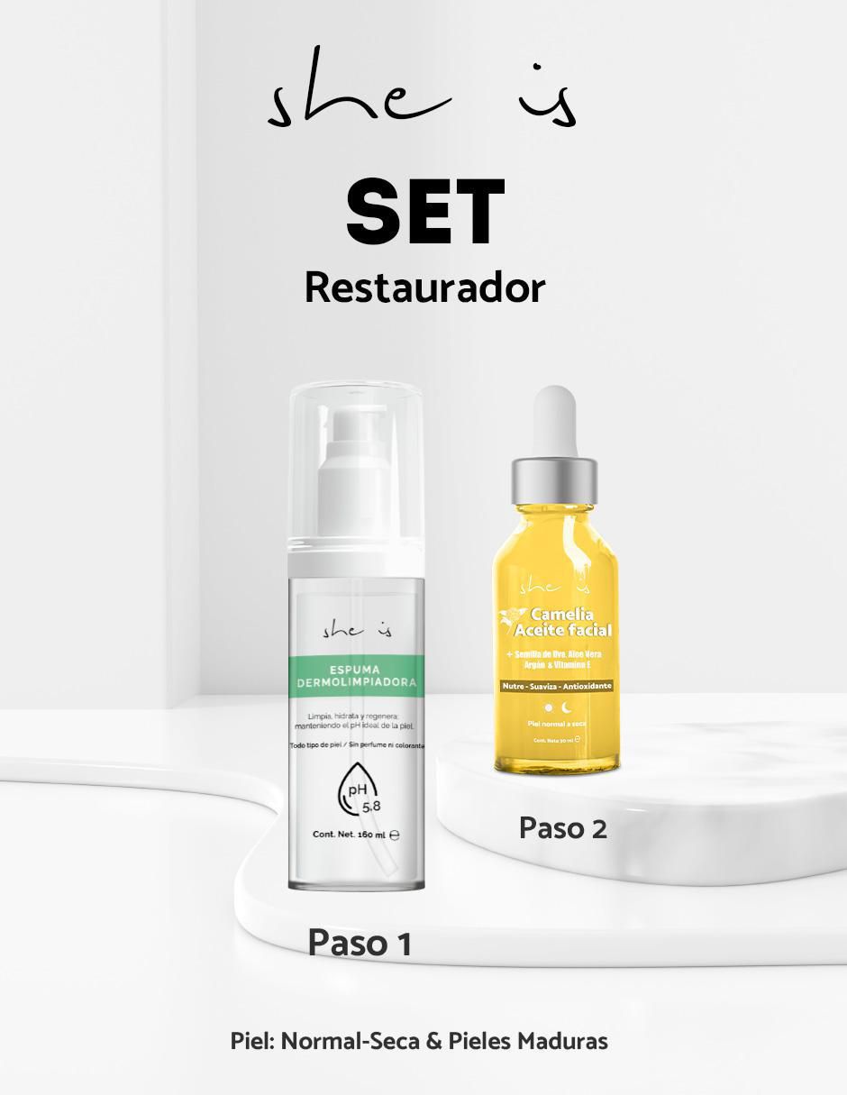 Kit tratamiento facial Restaurador reparador 8