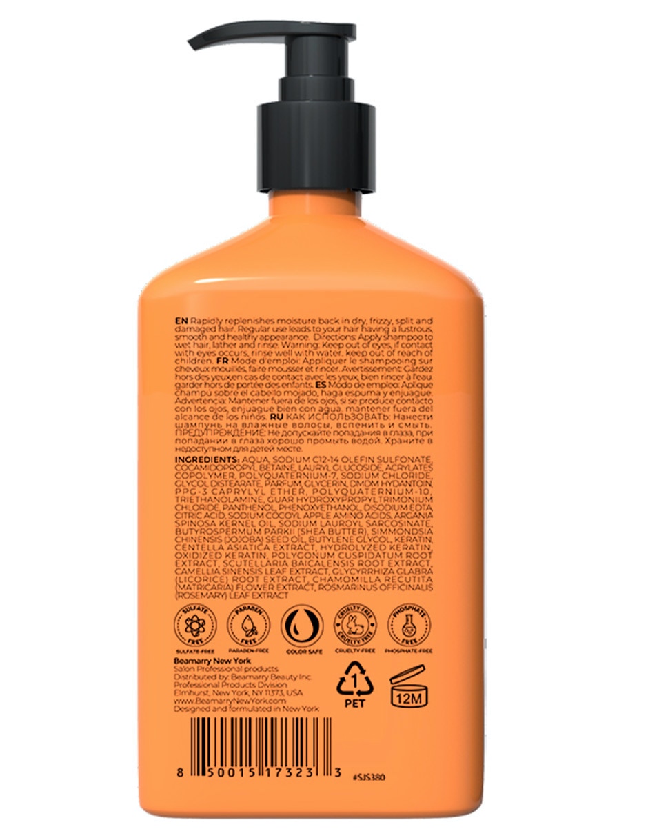 Shampoo hidratante para cabello con Jojoba 380 ml 2
