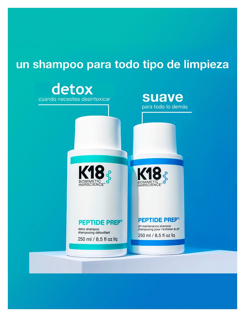 Shampoo para cabello Detox K18 Peptide Prep 7