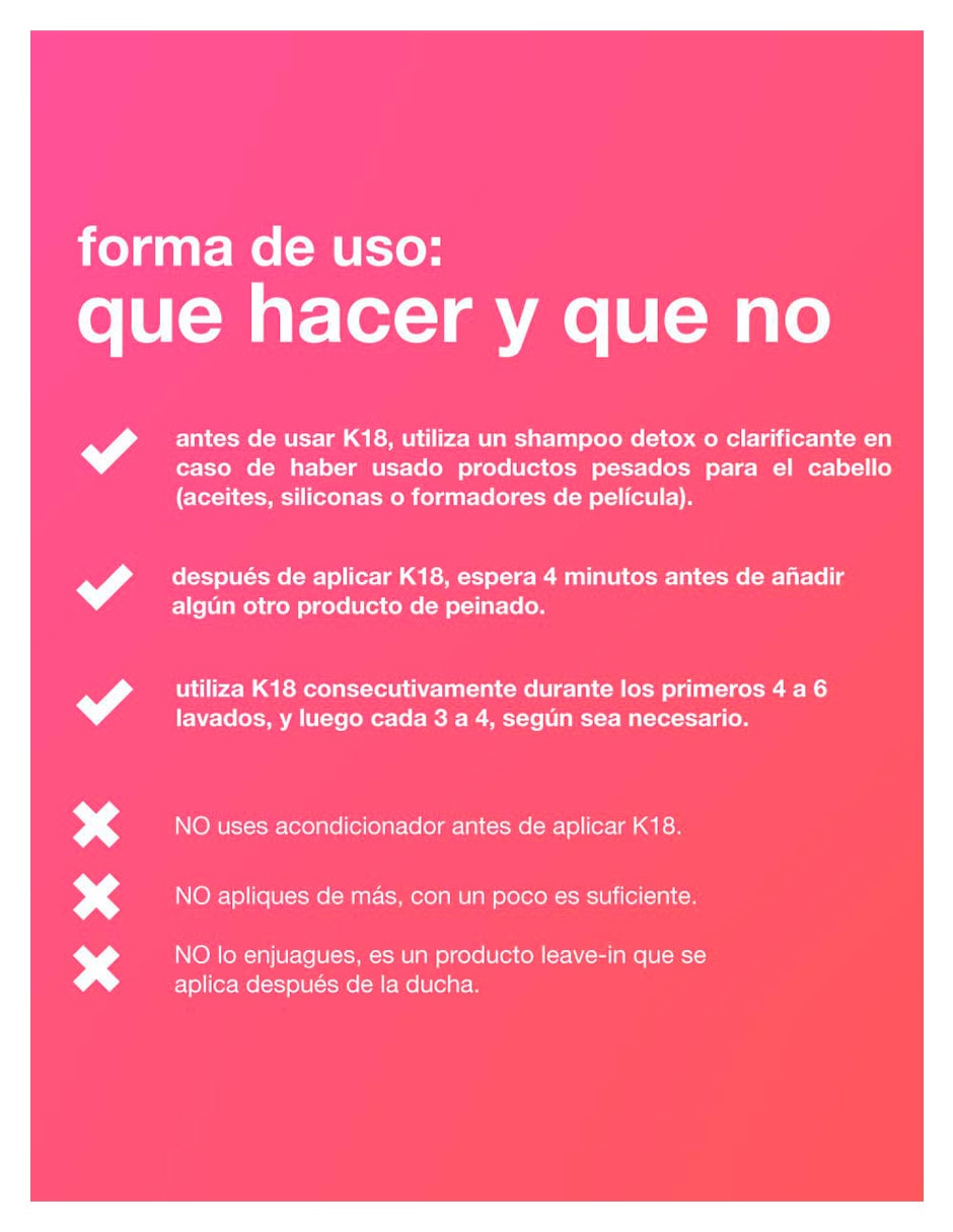 Crema para todo tipo de cabello Peptide Prep Leave-in Molecular Repair Hair Mask para fortalecimiento 3