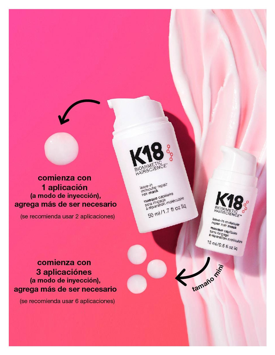 Crema para todo tipo de cabello Peptide Prep Leave-in Molecular Repair Hair Mask para fortalecimiento 4