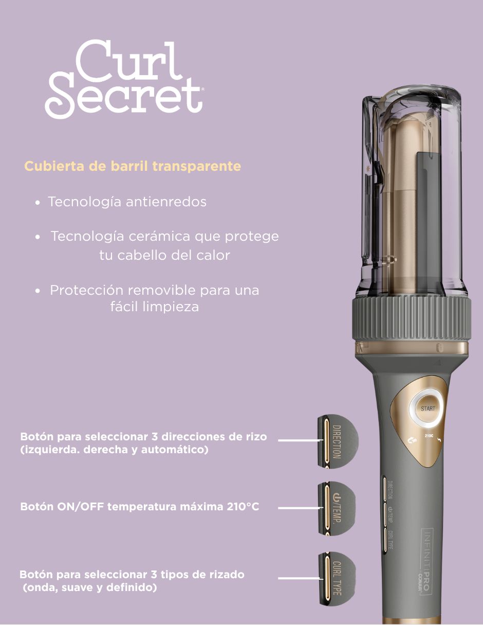 Rizadora de cabello Curl Secret 30 mm de cerámica 7