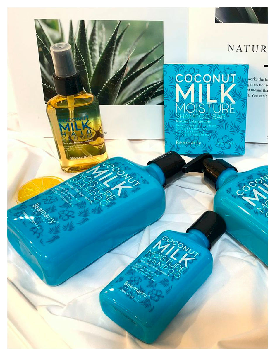 Shampoo hidratante para cabello de leche de coco 4