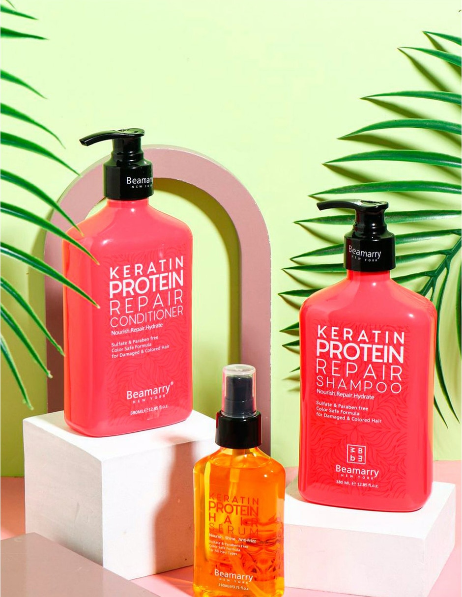 Acondicionador para cabello Reparador con keratina y proteinas 380 ml 3