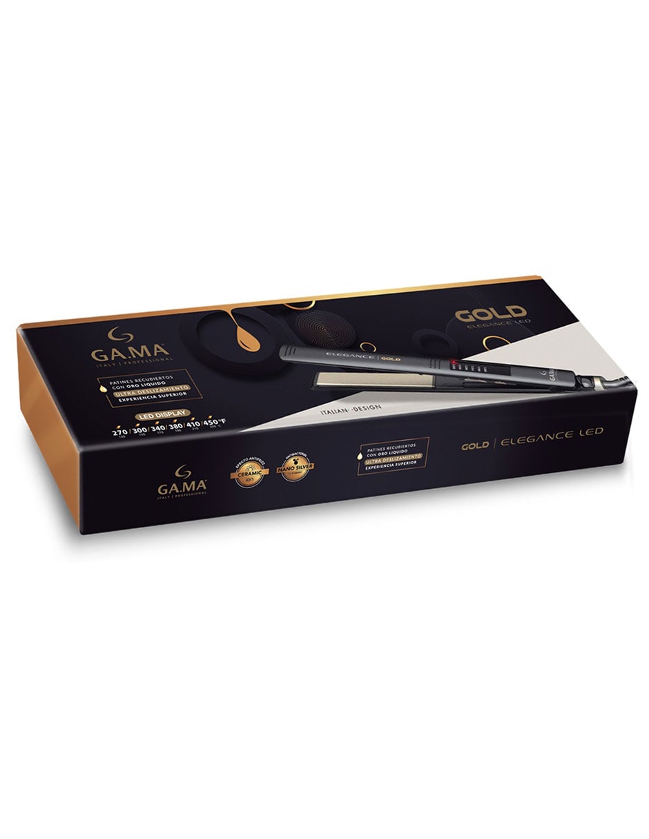 Alaciadora Elegance Led Gold placas de cerámica gold 3