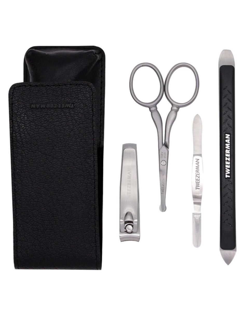 Set de manicure manual Essential Grooming de acero inoxidable con 4 piezas