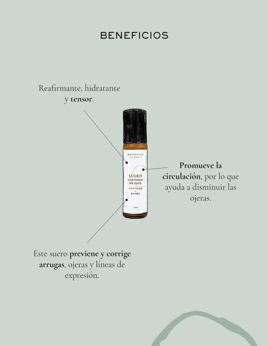 Sérum contorno de ojos Péptidos y Bambú todo tipo piel