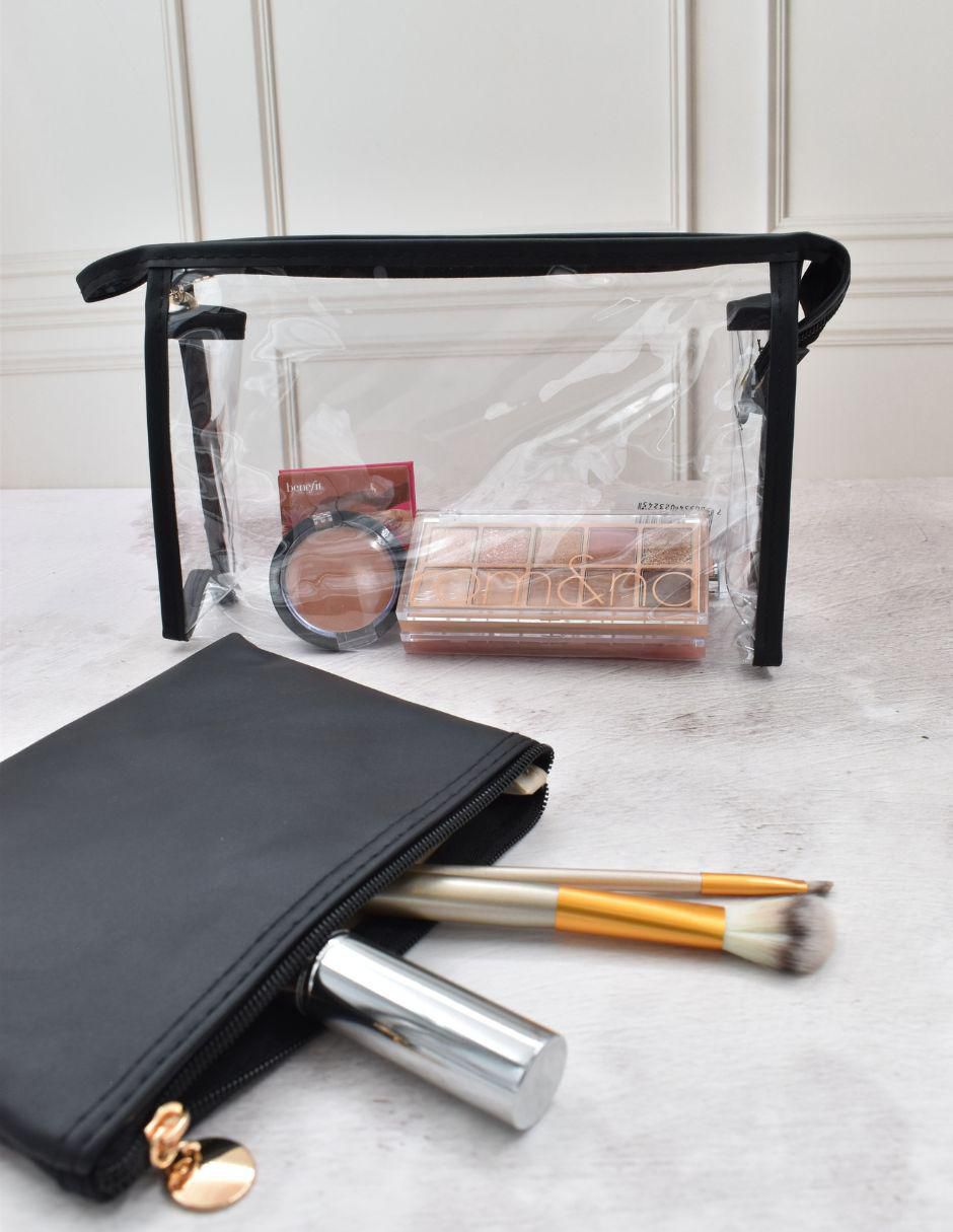 Neceser para maquillaje impermeable 2 piezas para mujer 4