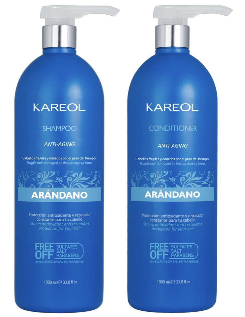 Set de shampoo para cabello kit cuidado de cabello arándano anti edad shampoo y acondicionador Kareol Set de shampoo para cabello kit cuidado de cabello arándano anti edad shampoo y acondicionador Kareol