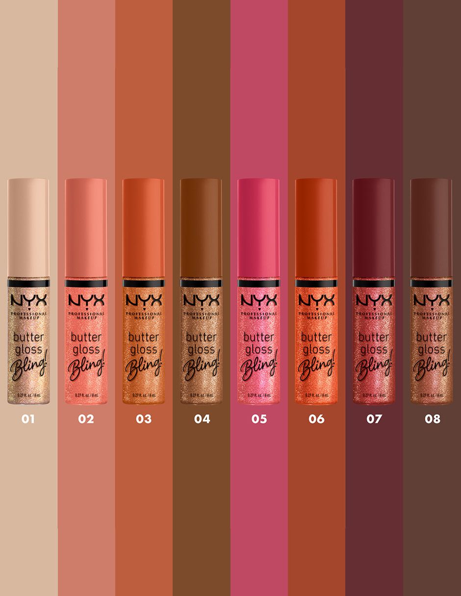 NYX BUTTER GLOSS BLING,NARANJA
