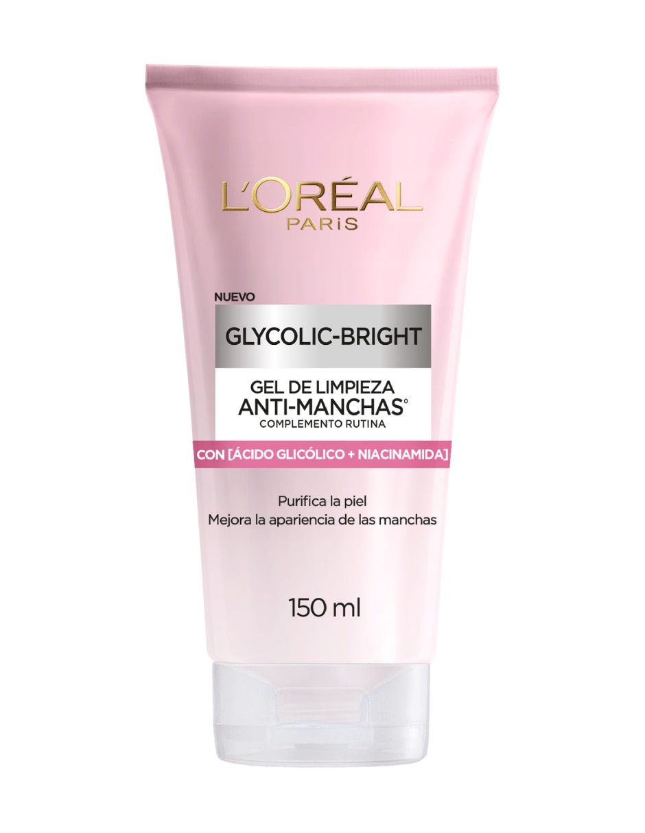 Limpiador facial Glycolic bright para prevenir la aparición de manchas