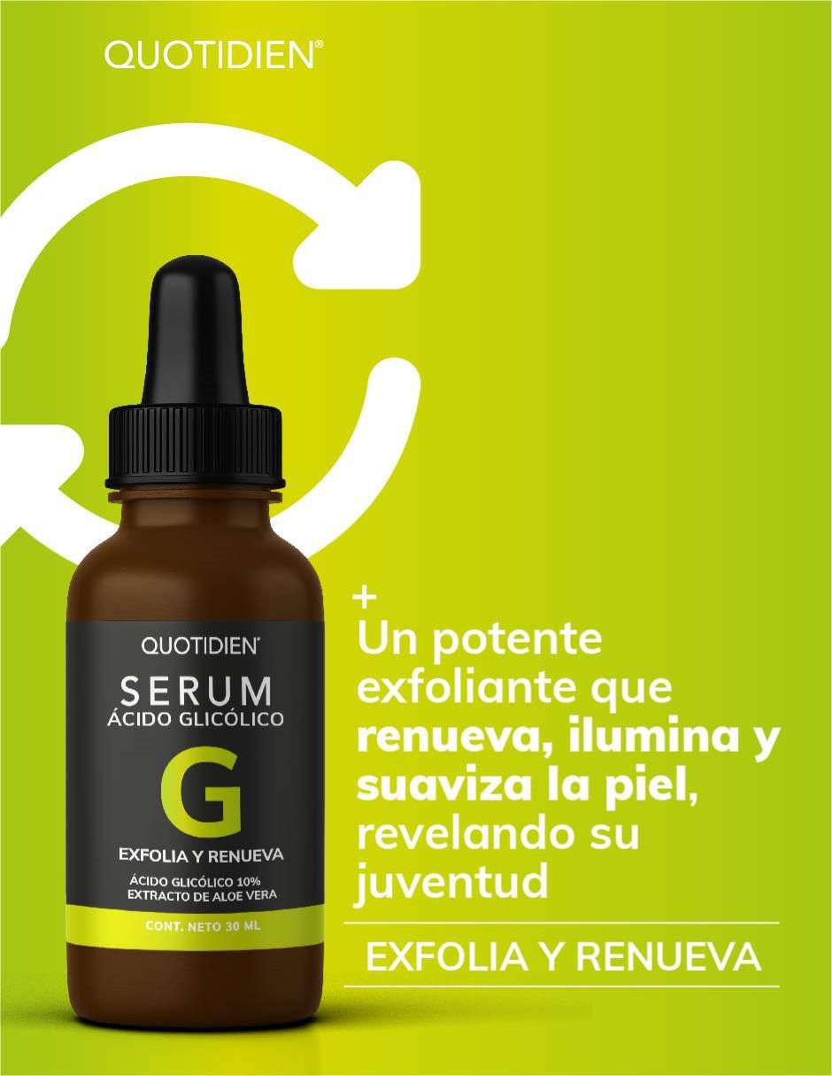 Sérum exfoliante facial Acido Glicólico + aloe vera y glicerina skin care suero facial piel normal 3