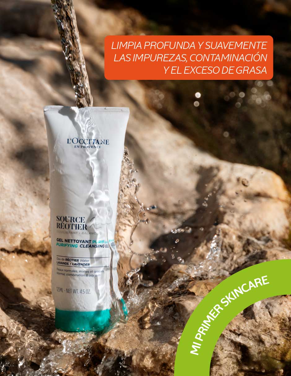 Limpiador facial Locc gel limpiador purfificante reotier 125 ml para purificar 2